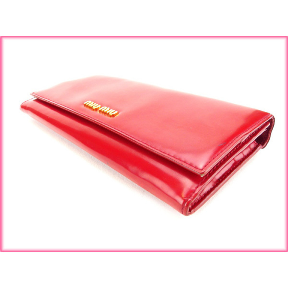 Miu Miu Long Wallet Red A938s - image 3